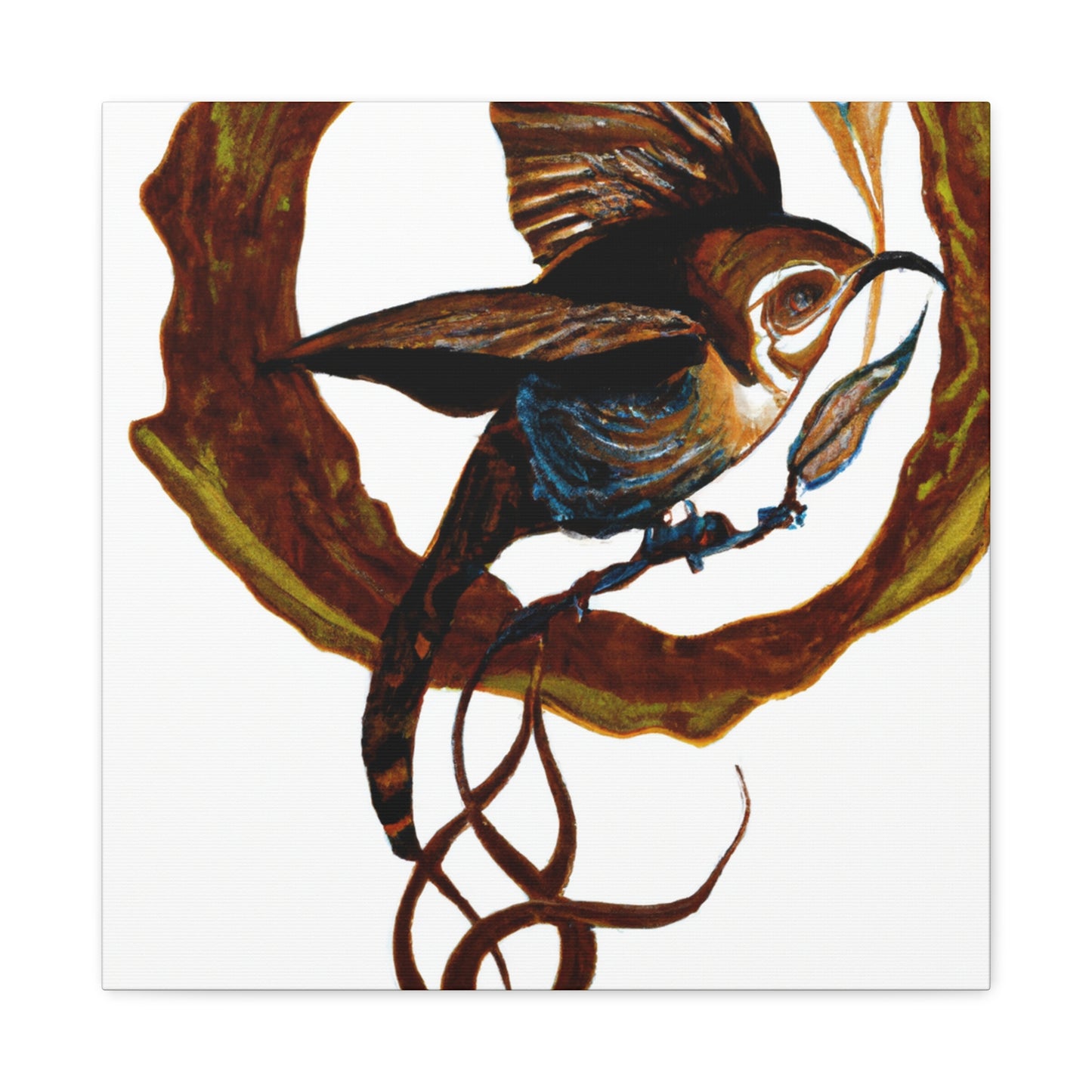 "Carolina Wren Dreaming" - Canvas