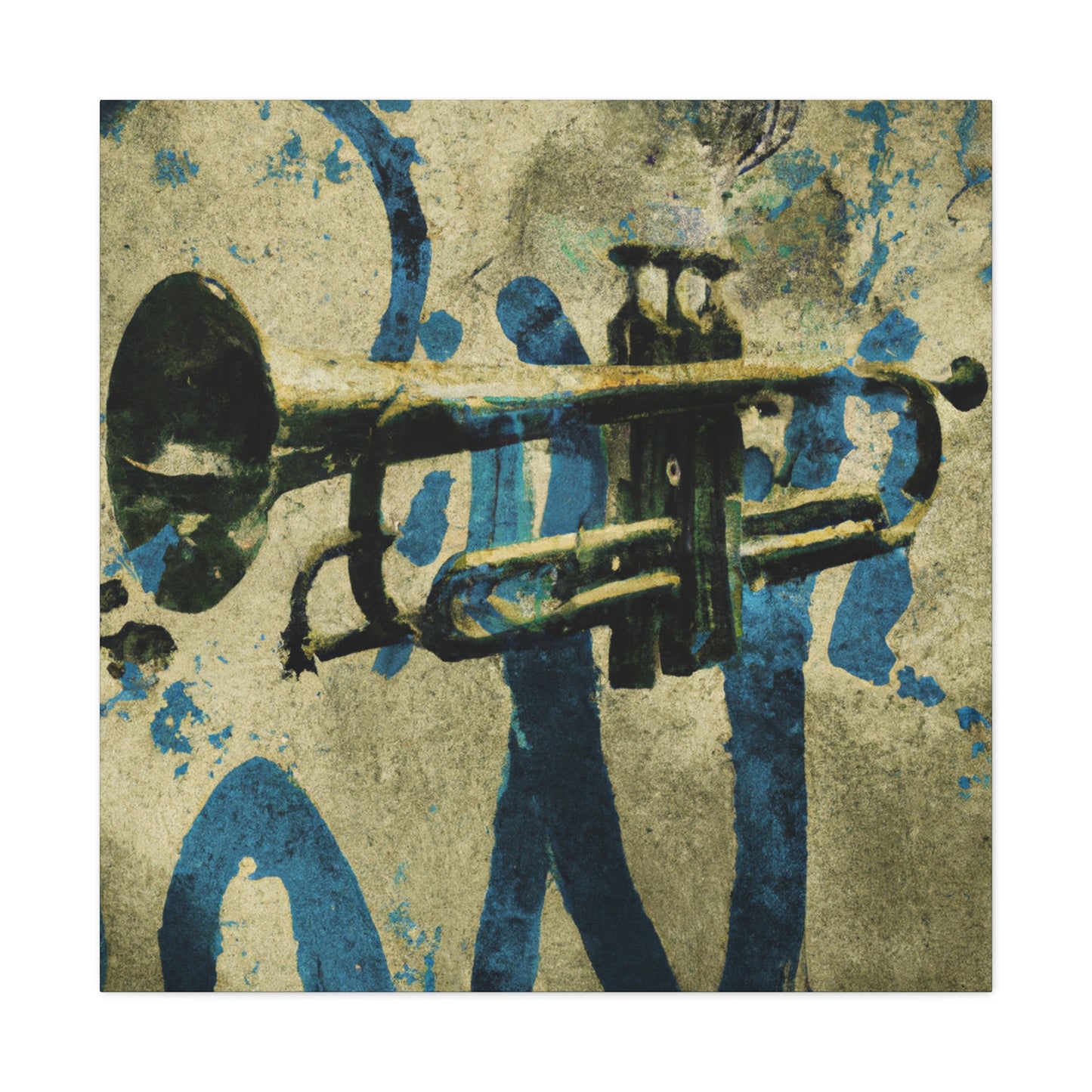 "Jazz's Shining Trumpet" - Canvas