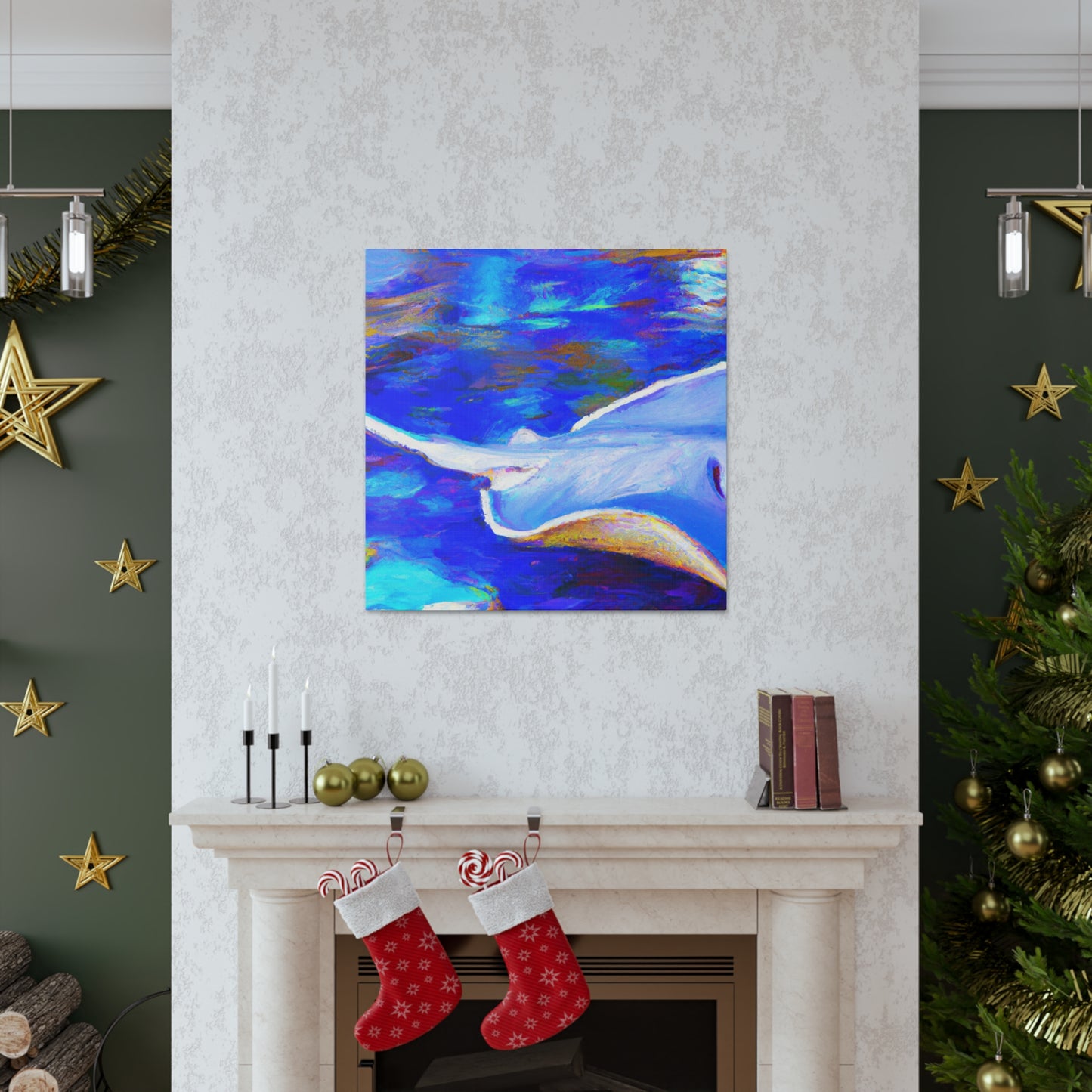 "Stunning Stingray Impression" - Canvas