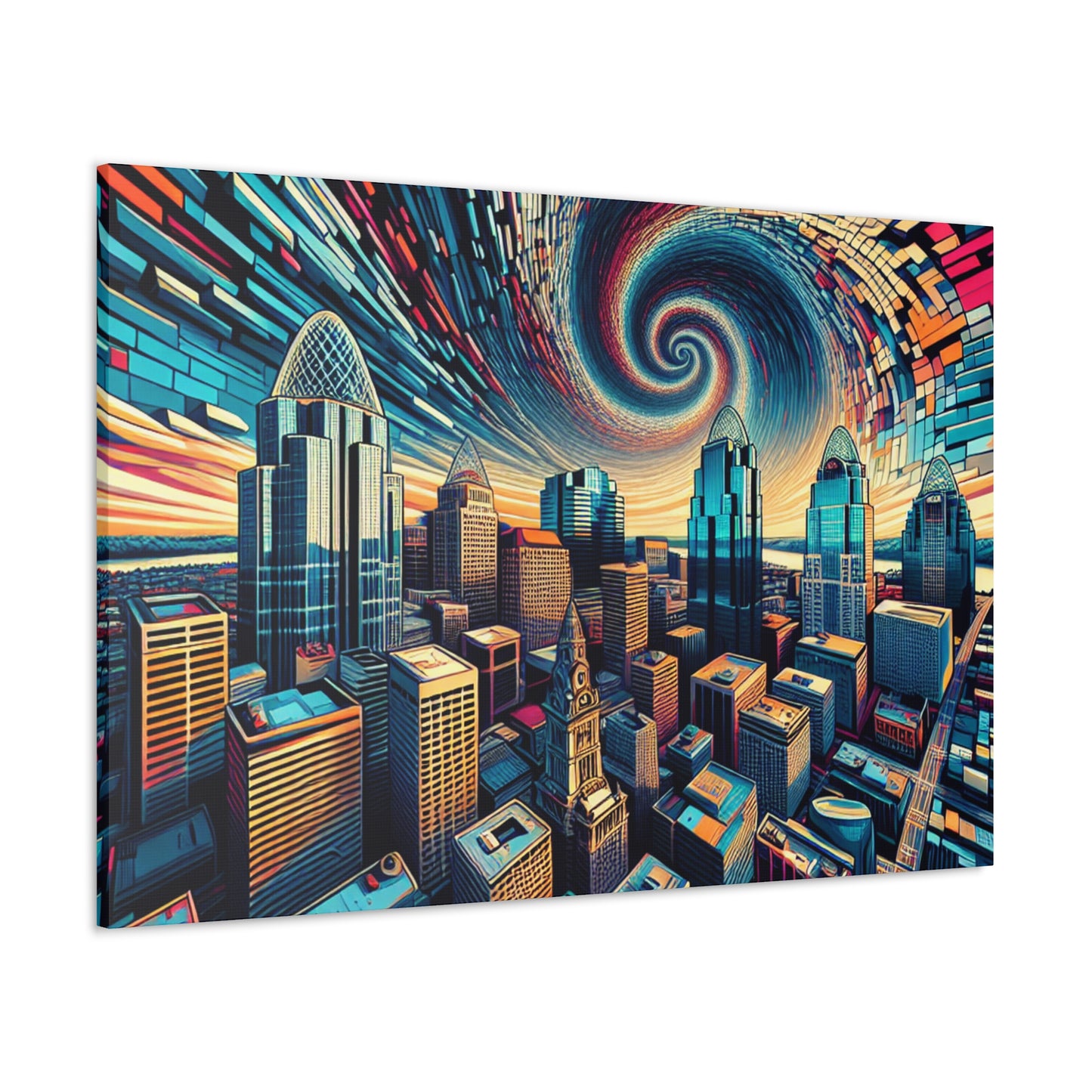 "Vibrant Cincinnati Dreams" - Canvas