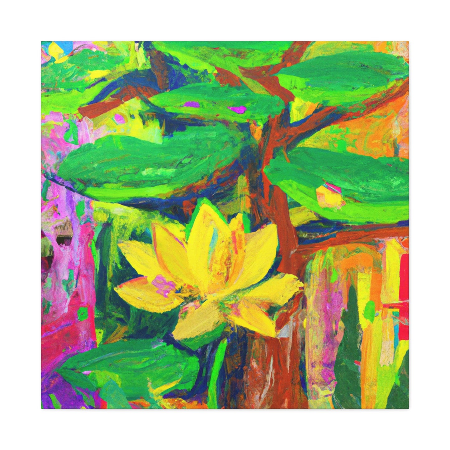 Lotus in Bloom Splendor - Canvas