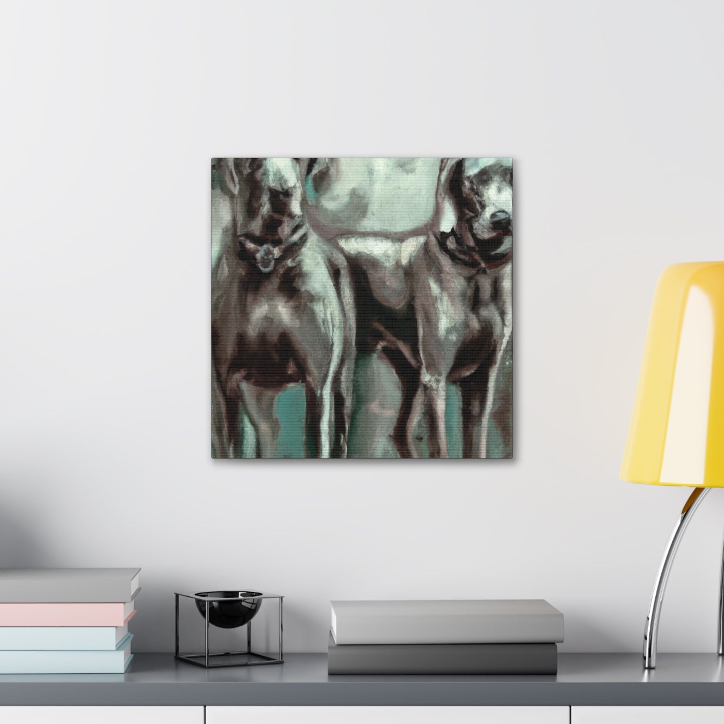 "Weimaraner in Expressionism" - Canvas