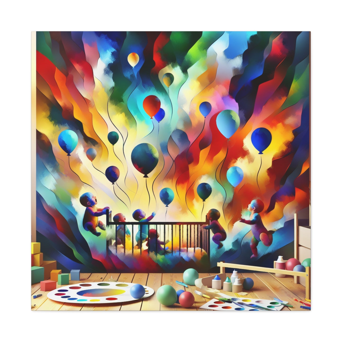 Skyward Ascension, Colorful Dreams - Canvas