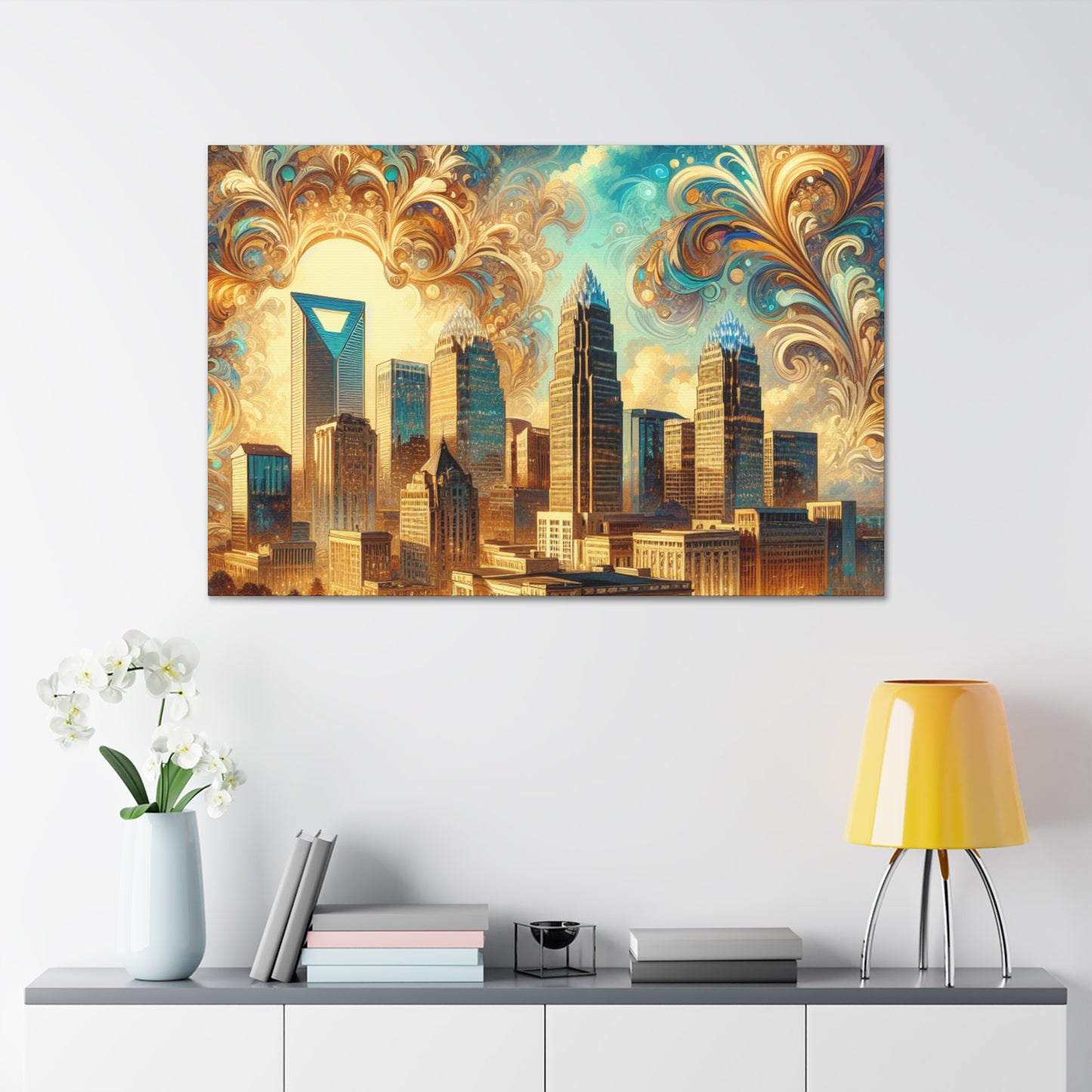 "Charlotte's Opulent Southern Charm" - Canvas