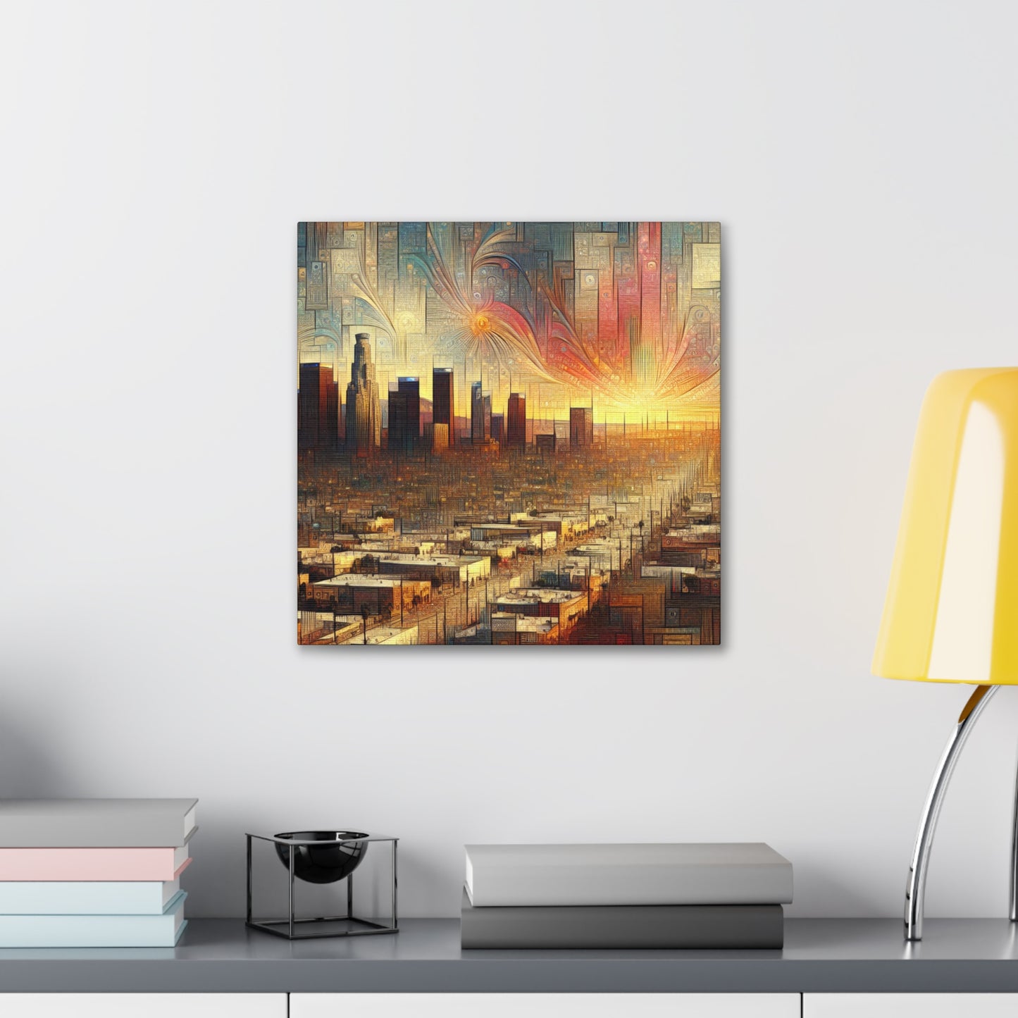 City of Neon Dreams. - Canvas