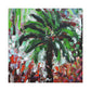 Palm Tree Paradise Scene - Canvas