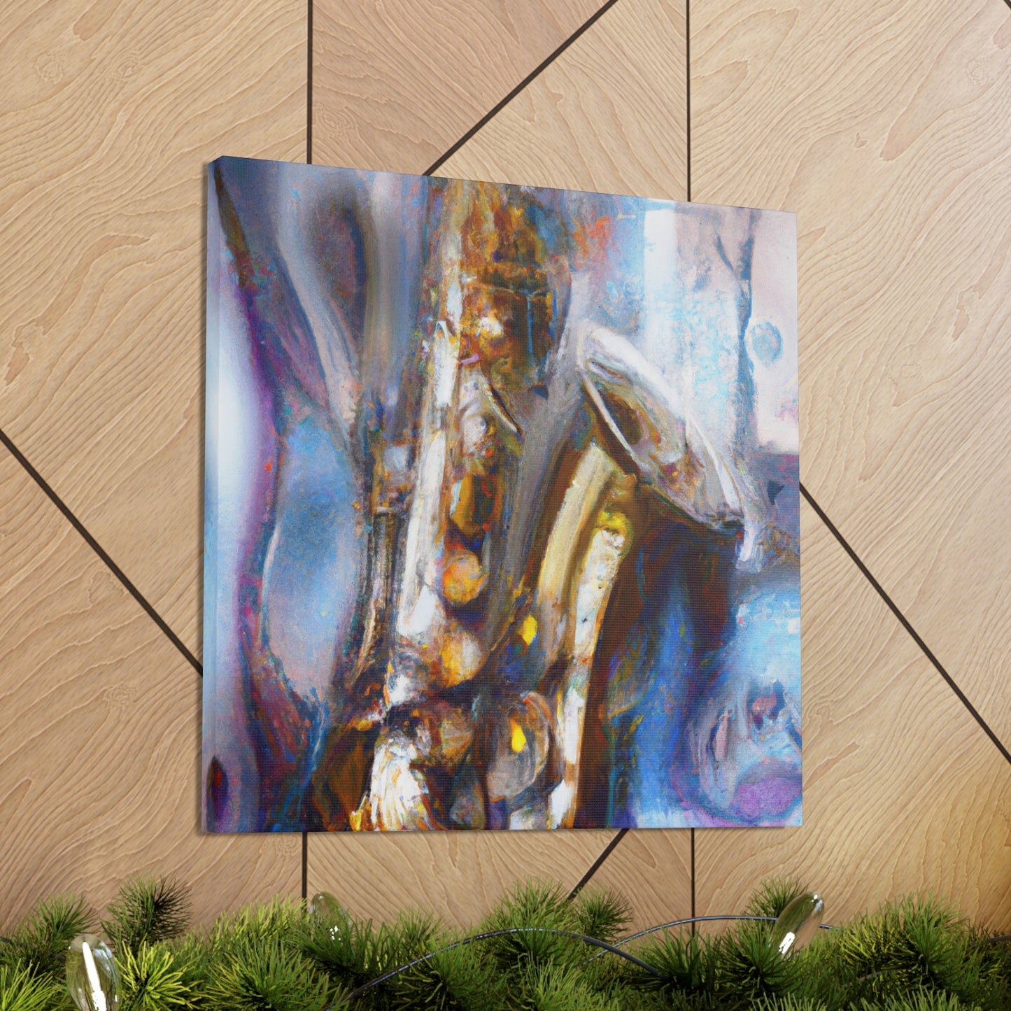 "Saxophone in Dreamscape". - Canvas