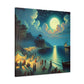 Enigmatic Lunar Revelry - Canvas