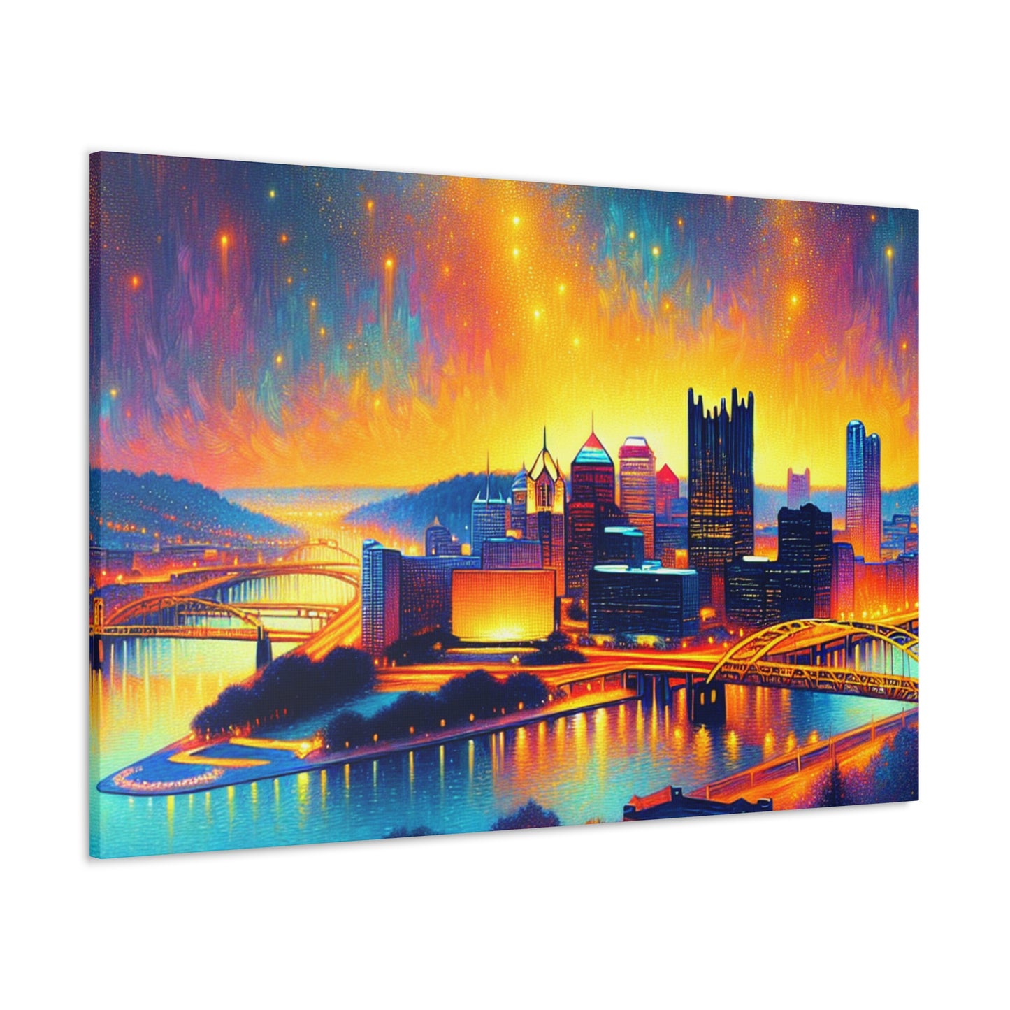 Steel City's Majestic Horizon - Canvas