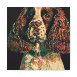 English Springer Spaniel-portrait - Canvas