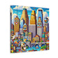 Cityscape Symphony Minneapolis - Canvas