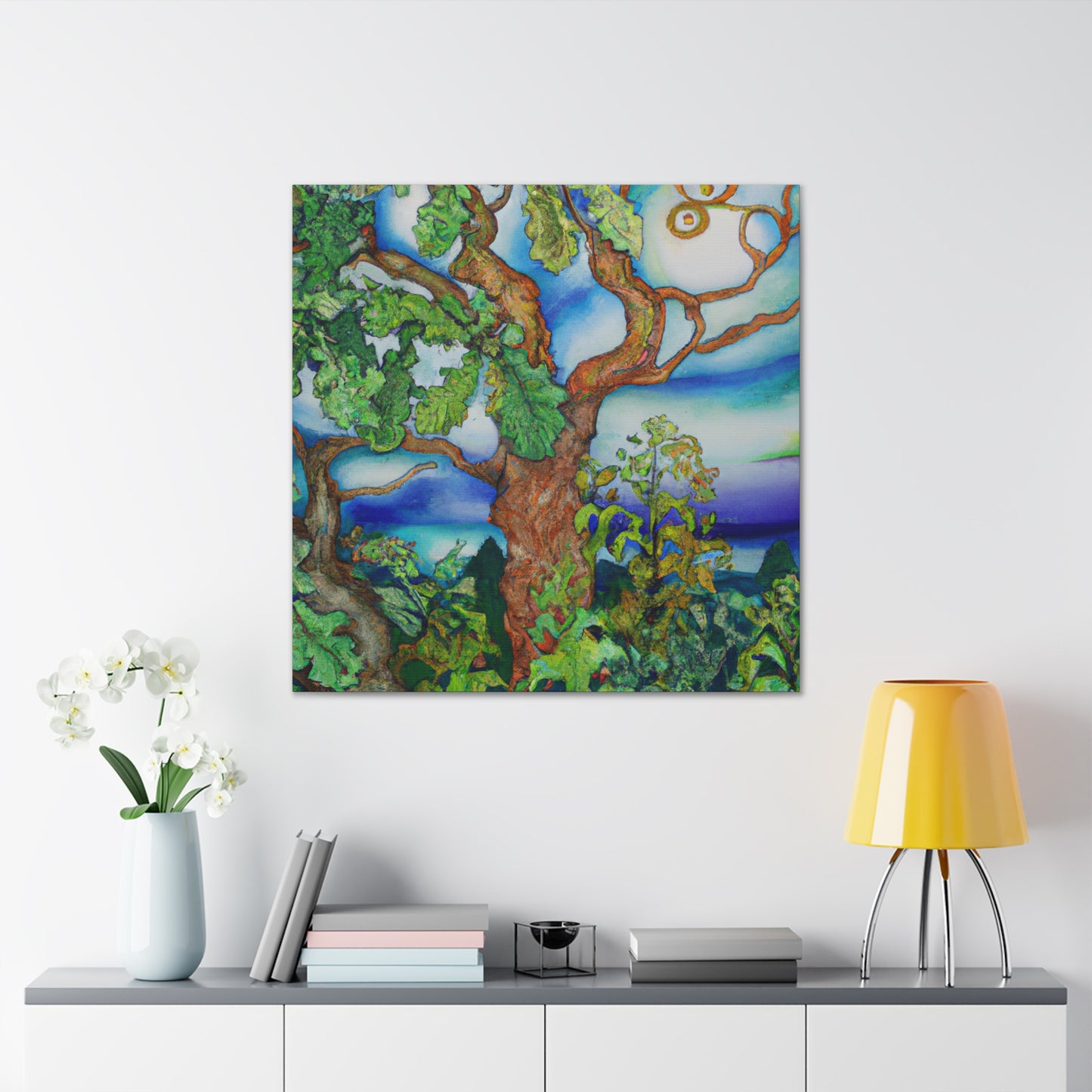 "Oaks in Moonlight Glow" - Canvas