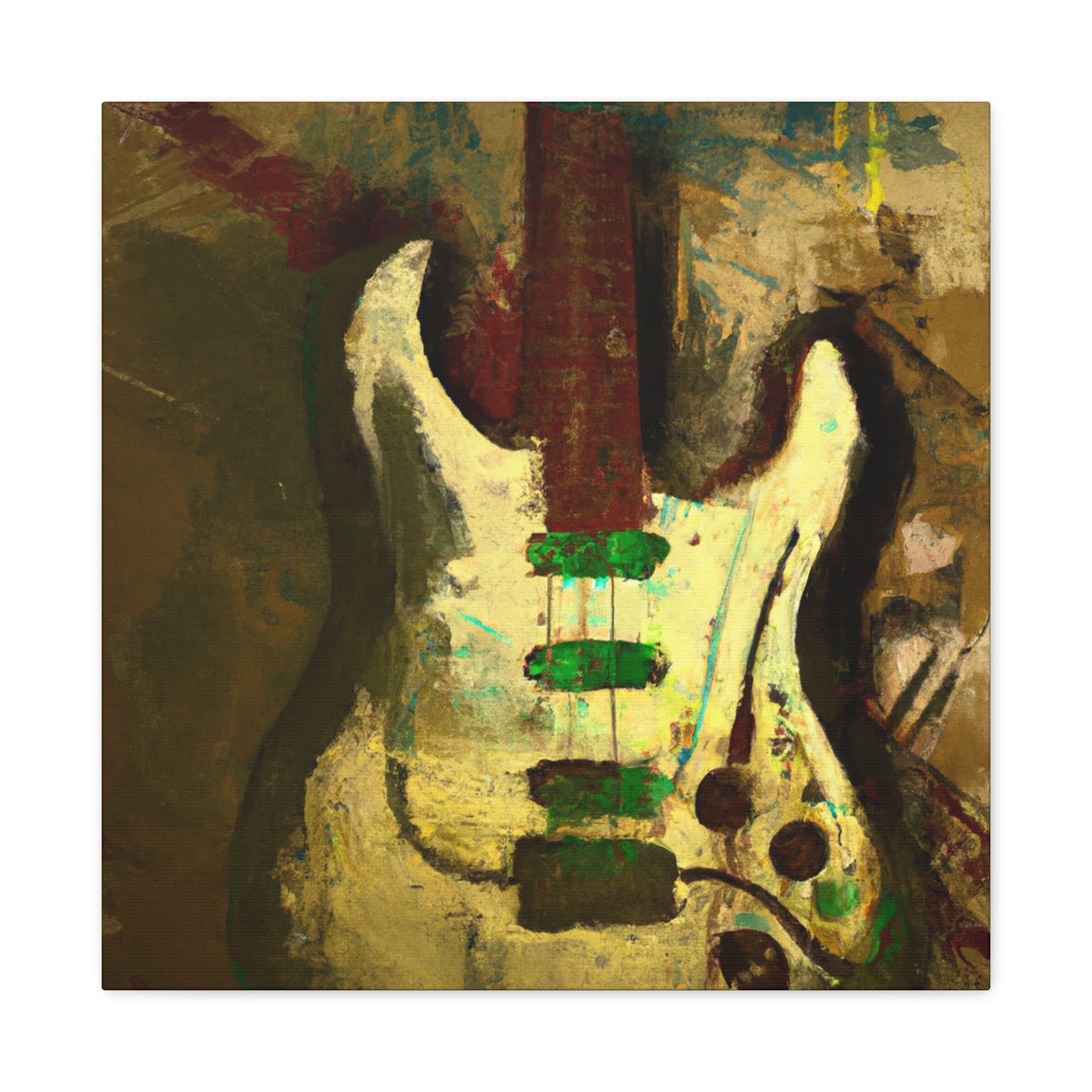 Electric Guitar Masterpiece - Canvas