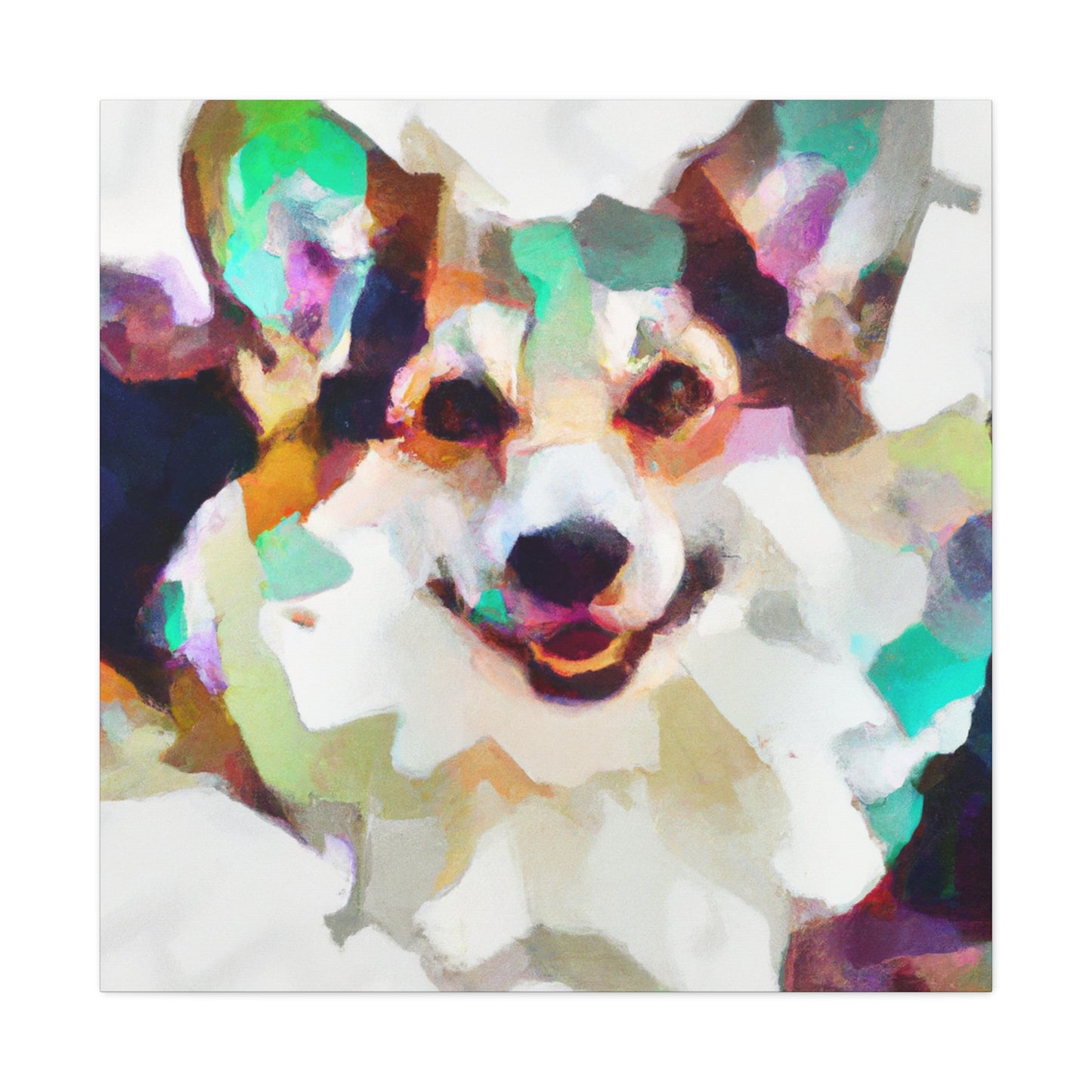 Welsh Corgi Reflection - Canvas