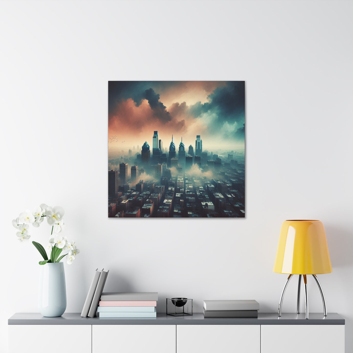 "City of Harmonious Contrasts" - Canvas