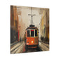 Tram in Motion Painting - Canvas