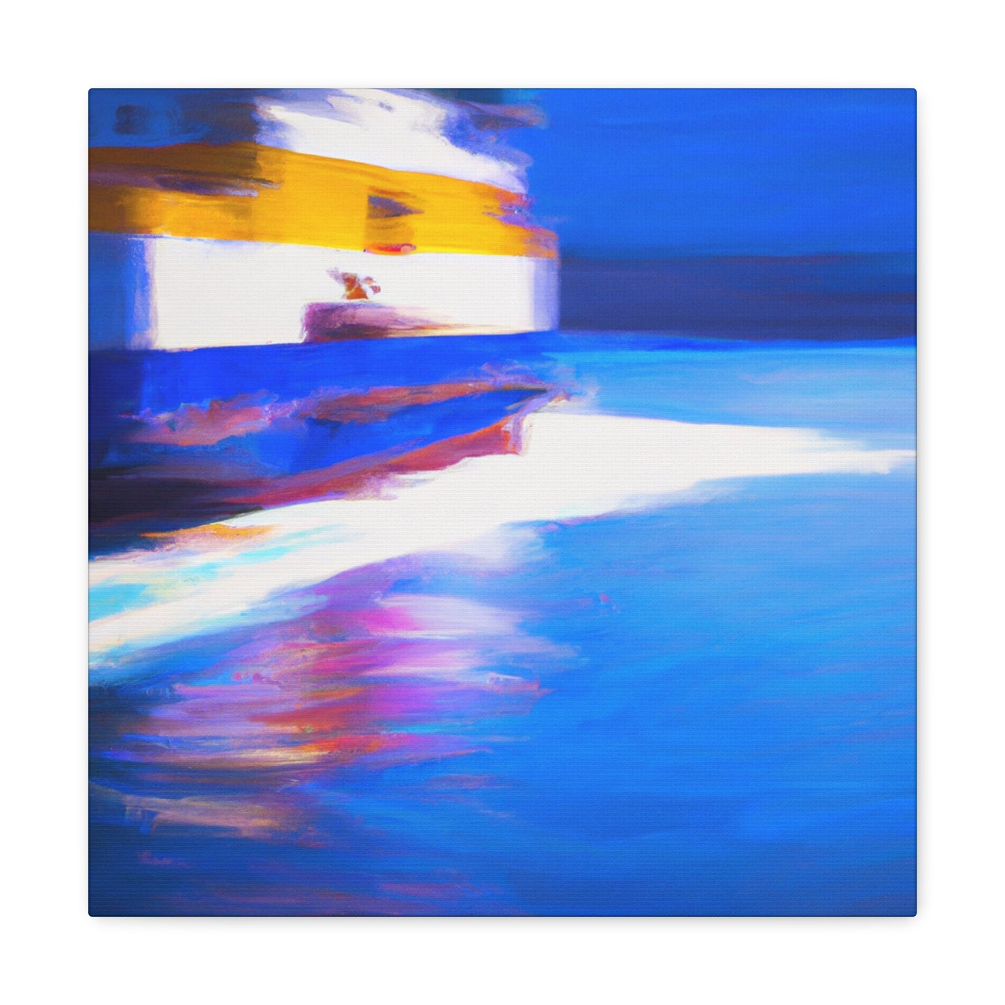 Ferry on the River - Canvas