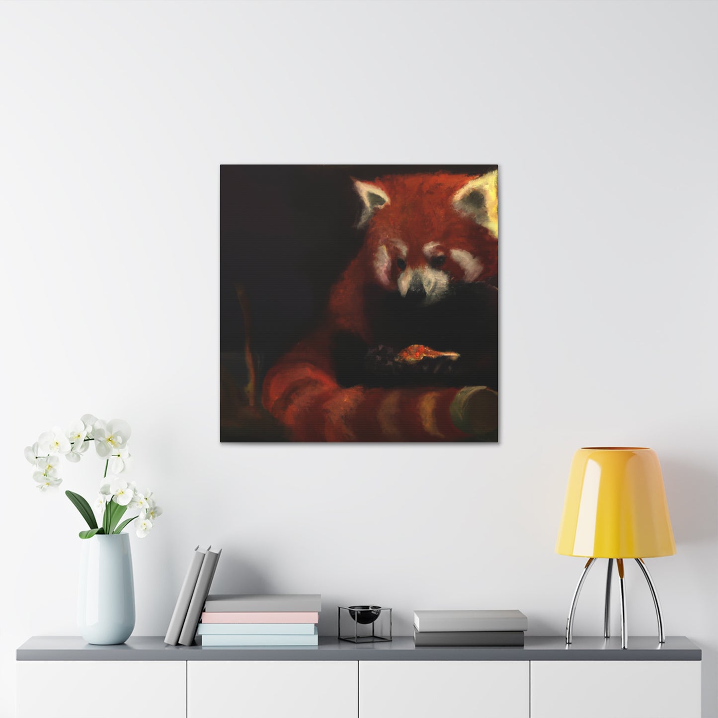 Red Panda Dreamscape - Canvas