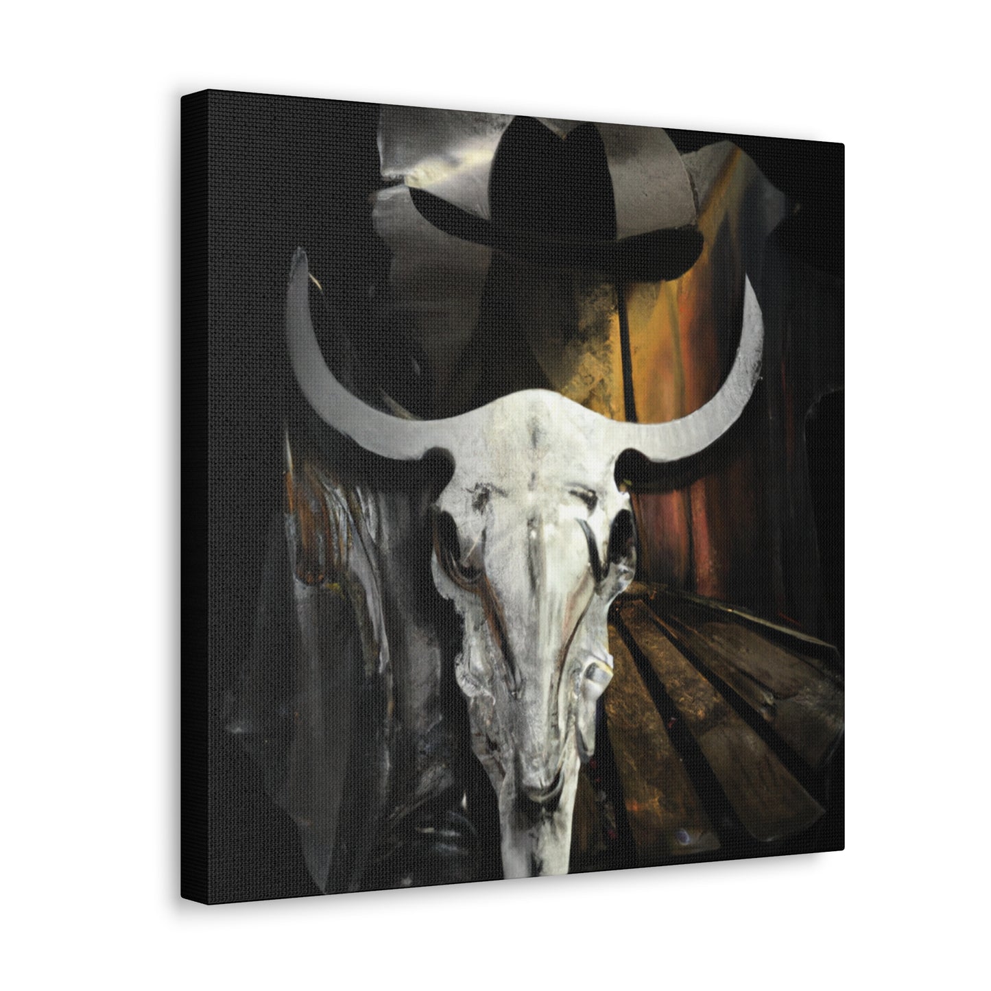 "Cow Skull Lone Survivor" - Canvas