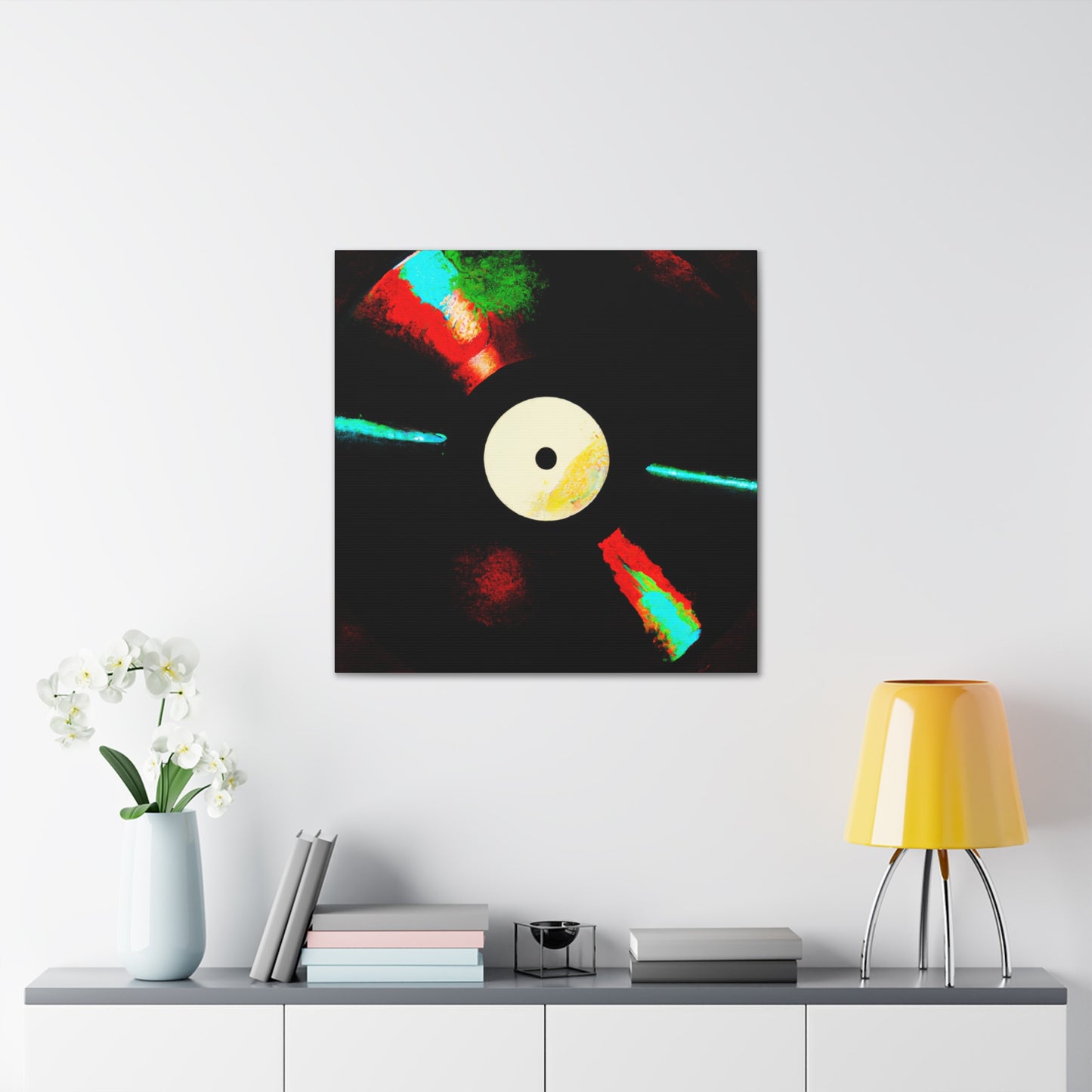 "Vinyl Record Symphony" - Canvas