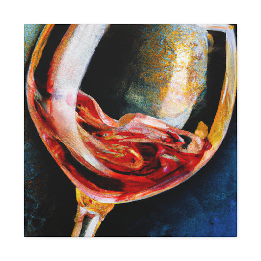 Glass of Fruity Wine - Canvas