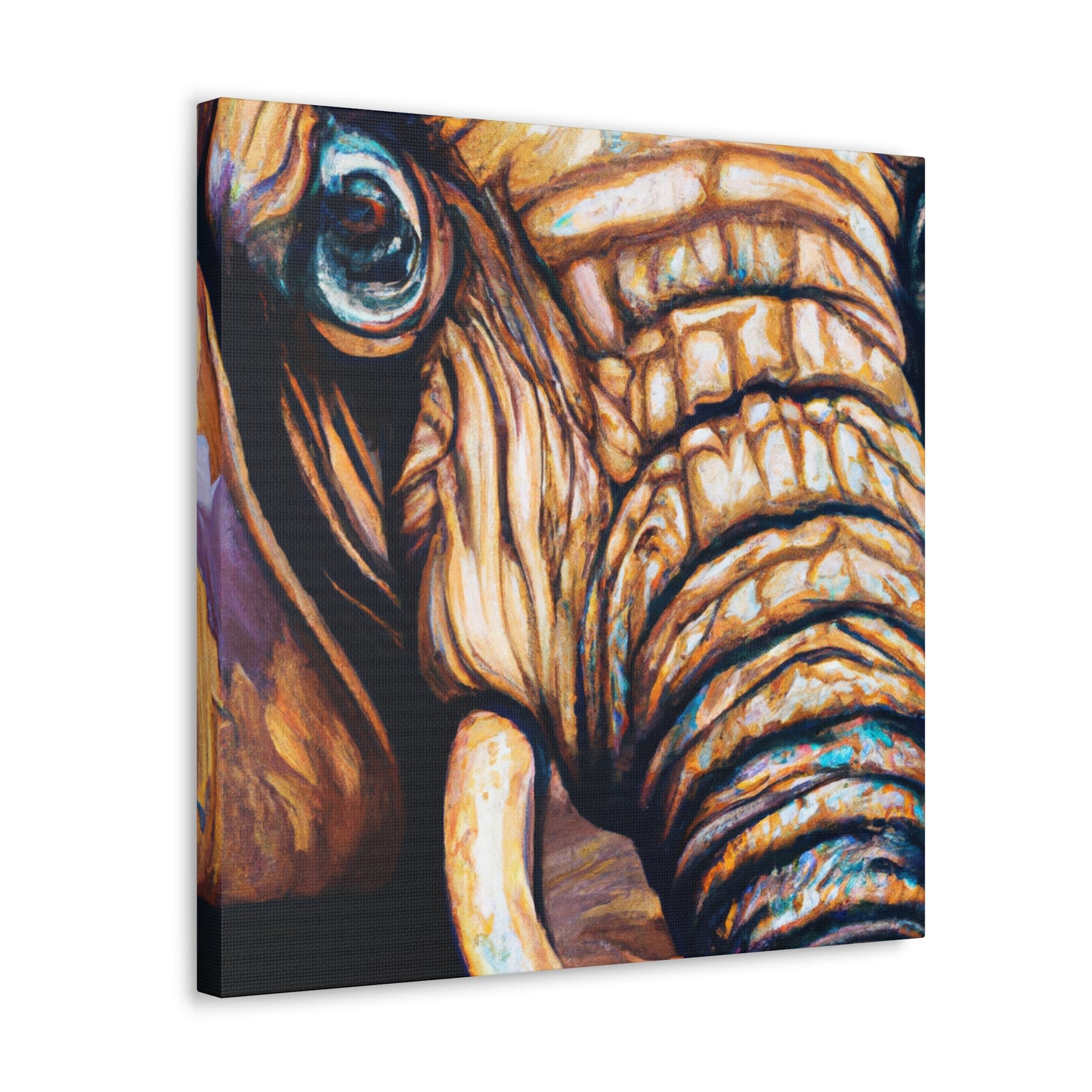 "Elephant in Hyperrealism" - Canvas