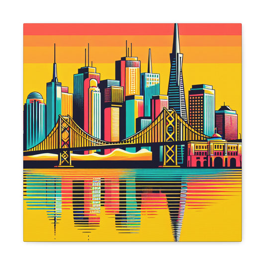 "Vibrant City Dreams" - Canvas