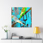 "Parakeets in Flight" - Canvas