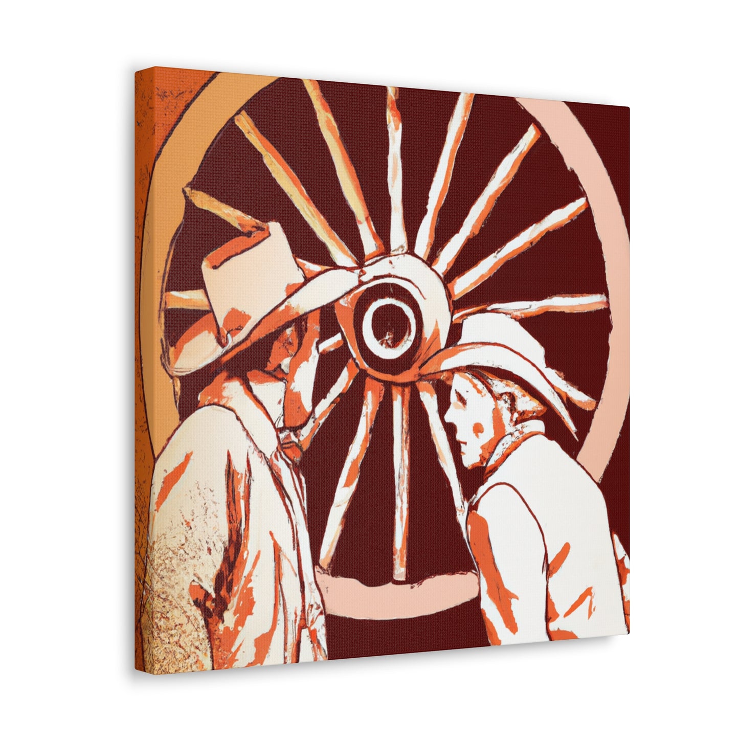 Wagon Wheel Neoclassicism - Canvas