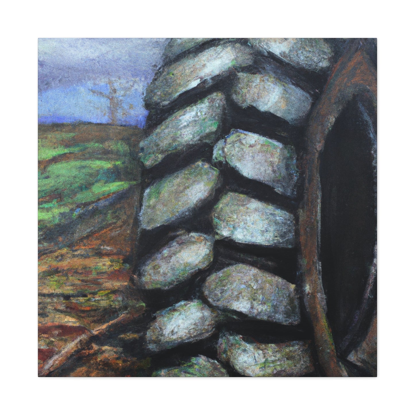 Tire of the Tractor - Canvas