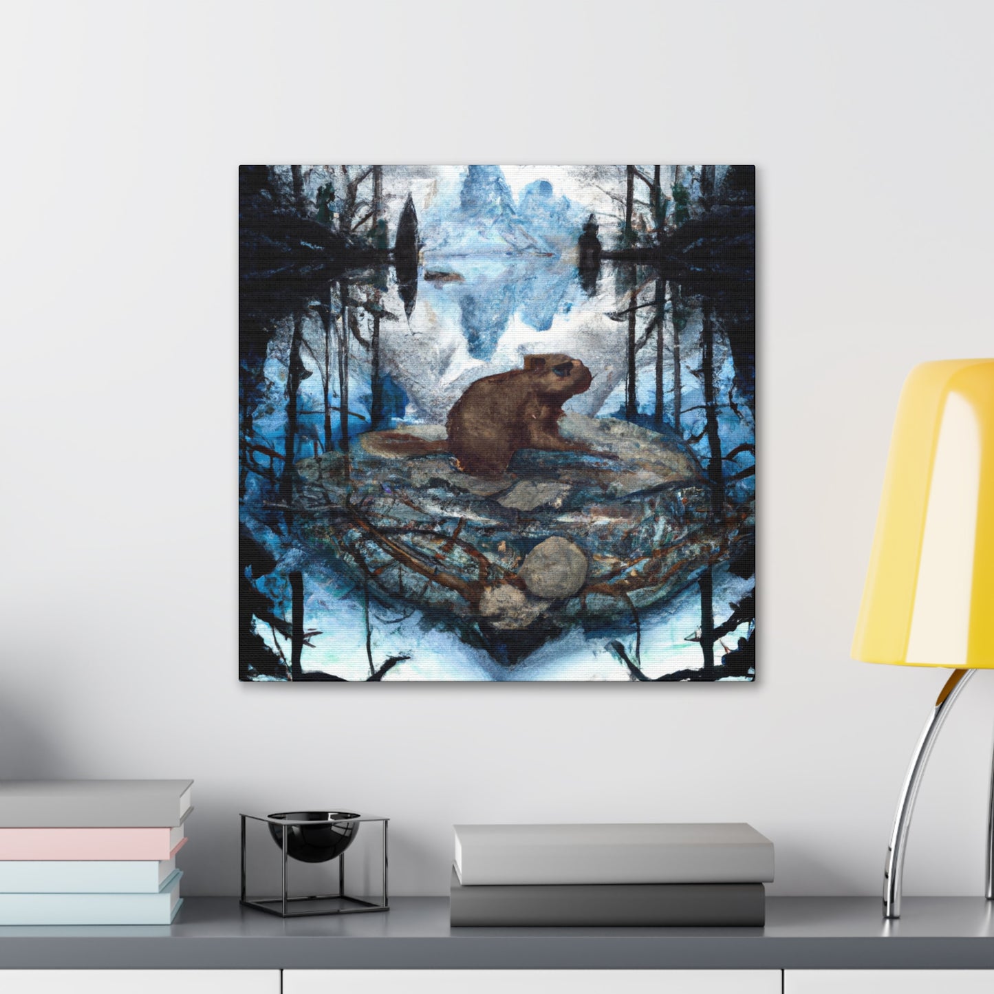 Beaver in Majesty. - Canvas