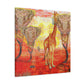 Giraffe's Surreal Dream - Canvas