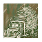 "Christmas Tree Truck Dashing" - Canvas