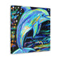 Dancing Dolphin Fauvism - Canvas