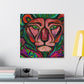 "Lion in Art Nouveau" - Canvas