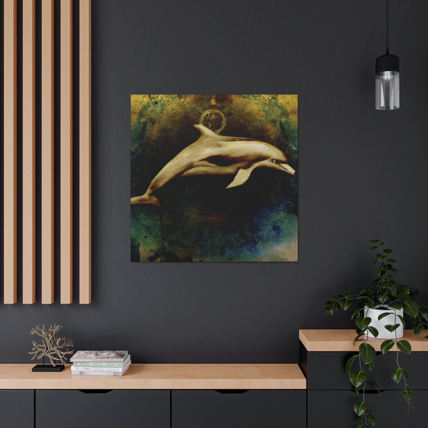 Dolphins at Playtime - Canvas