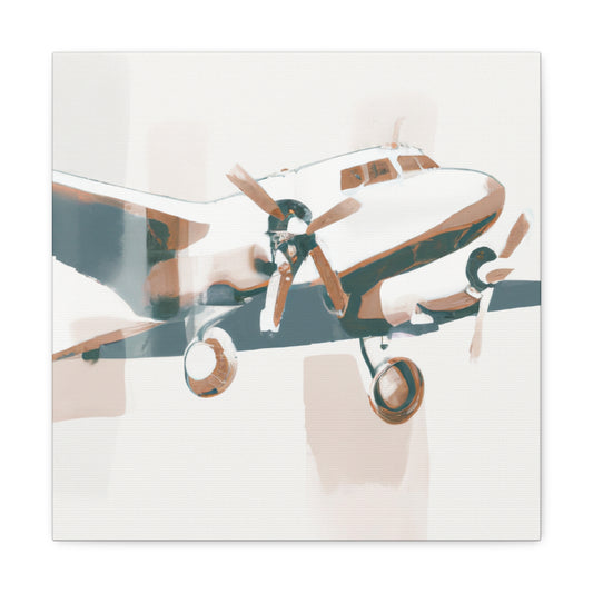 For a unique 1920s art deco vintage airplane, look for pieces made of metal or brass that feature intricate, stylized designs. Look for dark, bold colors, such as black, brown, or navy blue, to reinforce the period - Canvas