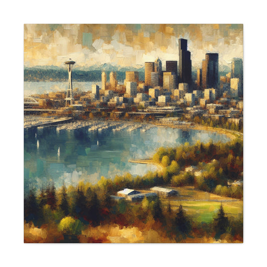 Enchanting Emerald City Impressions - Canvas