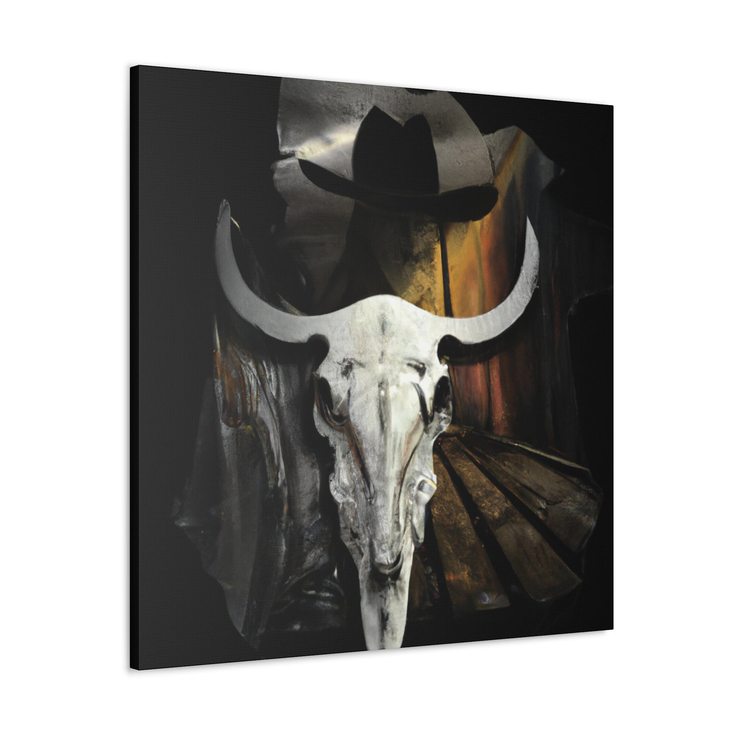 "Cow Skull Lone Survivor" - Canvas