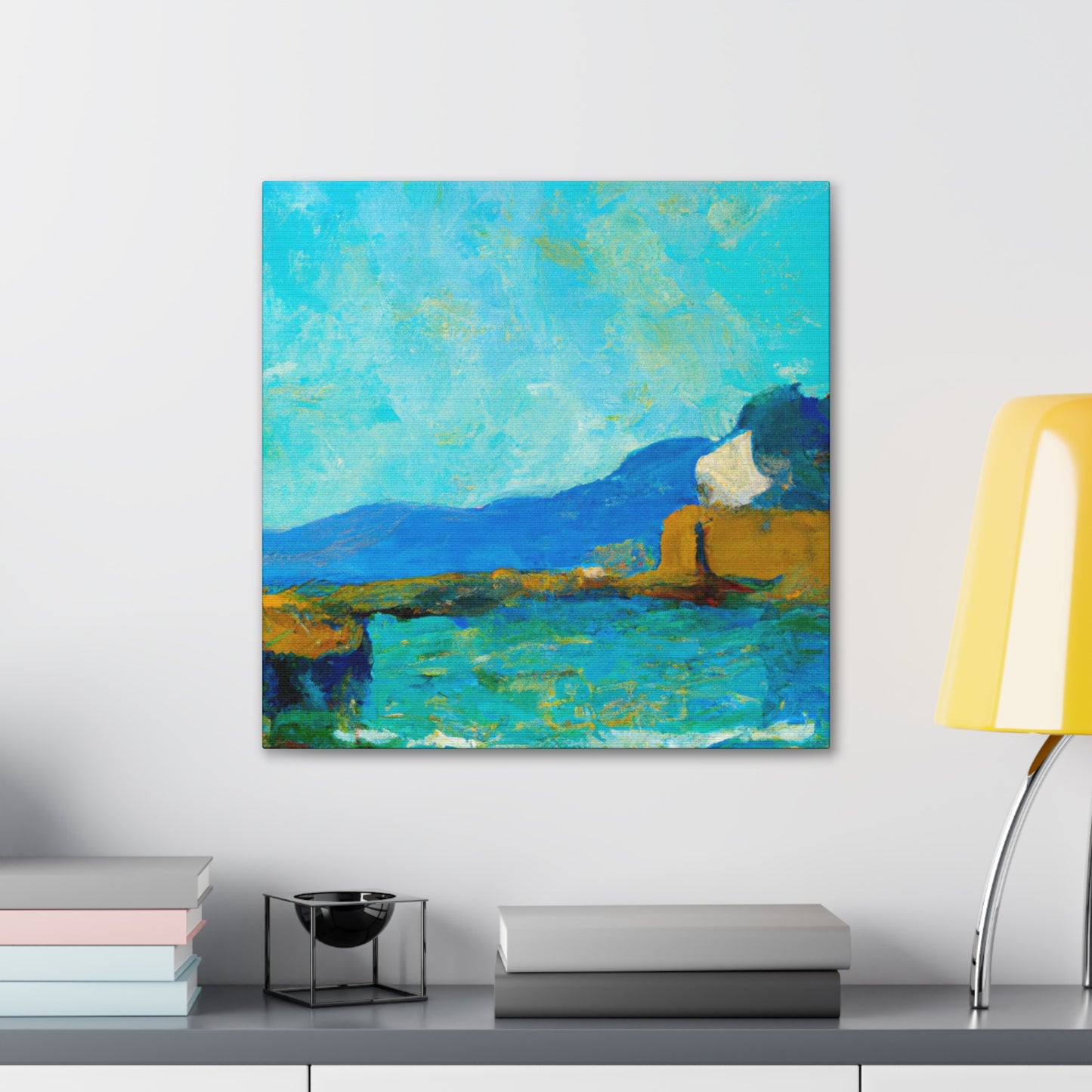 "Coastline in Moonlight" - Canvas