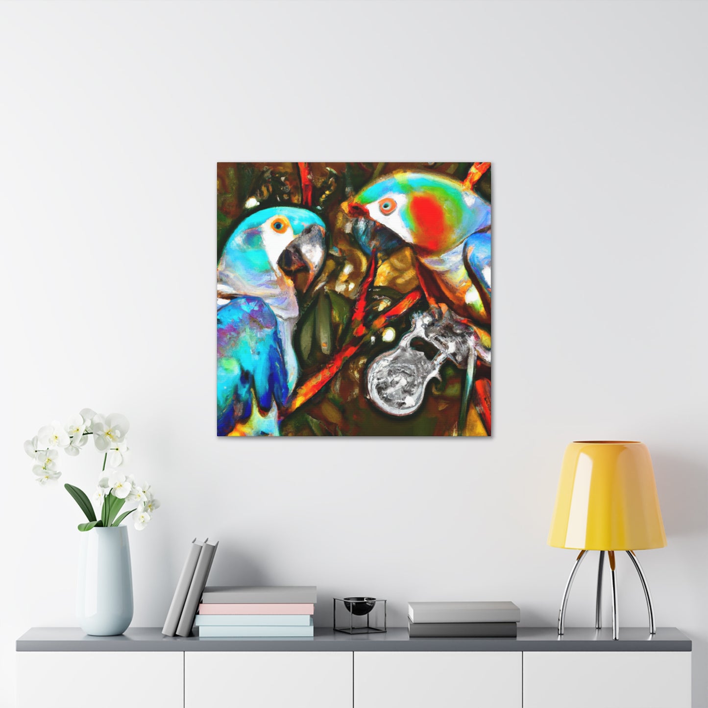 Macaws in Dreamland - Canvas