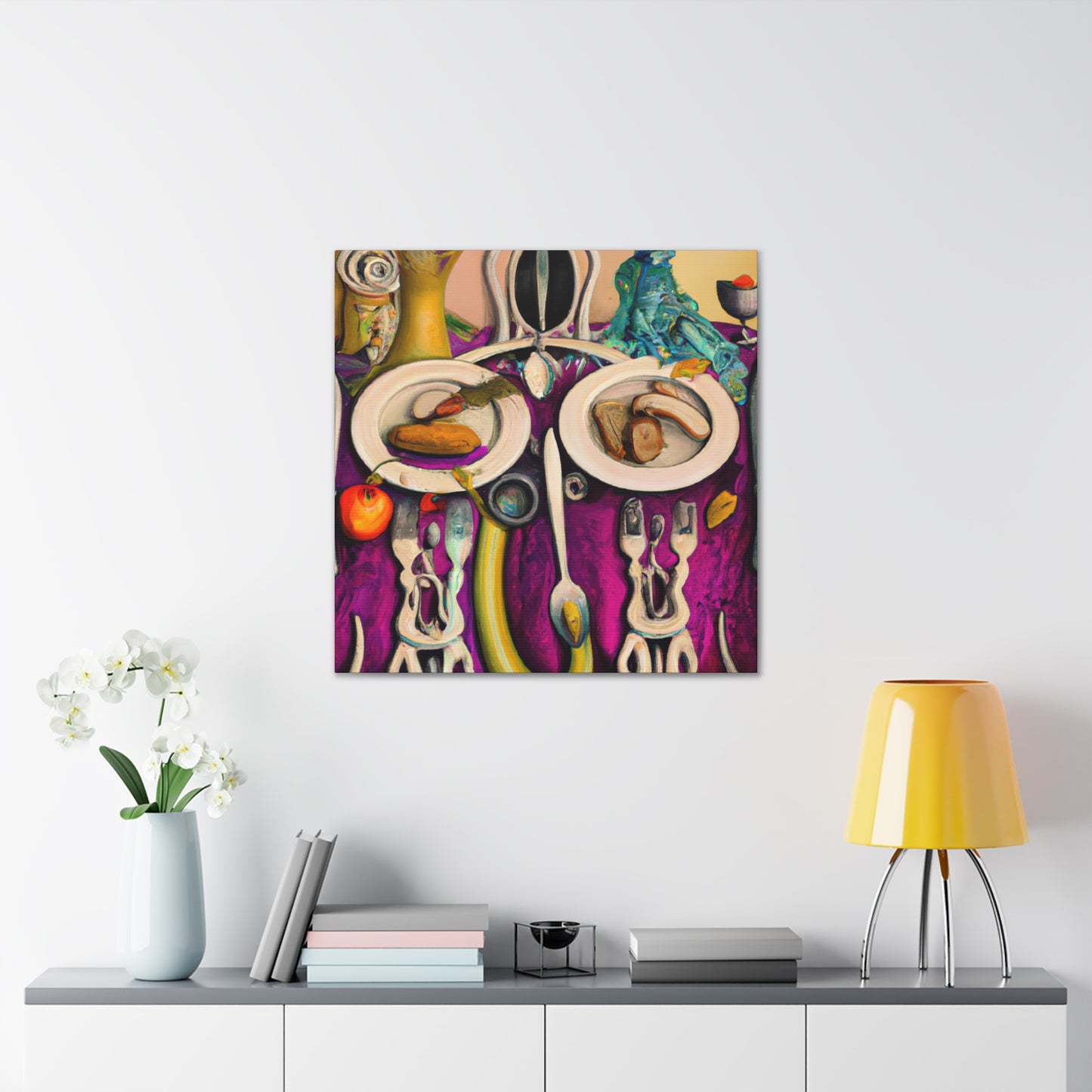 The Dinner Feast Scene - Canvas