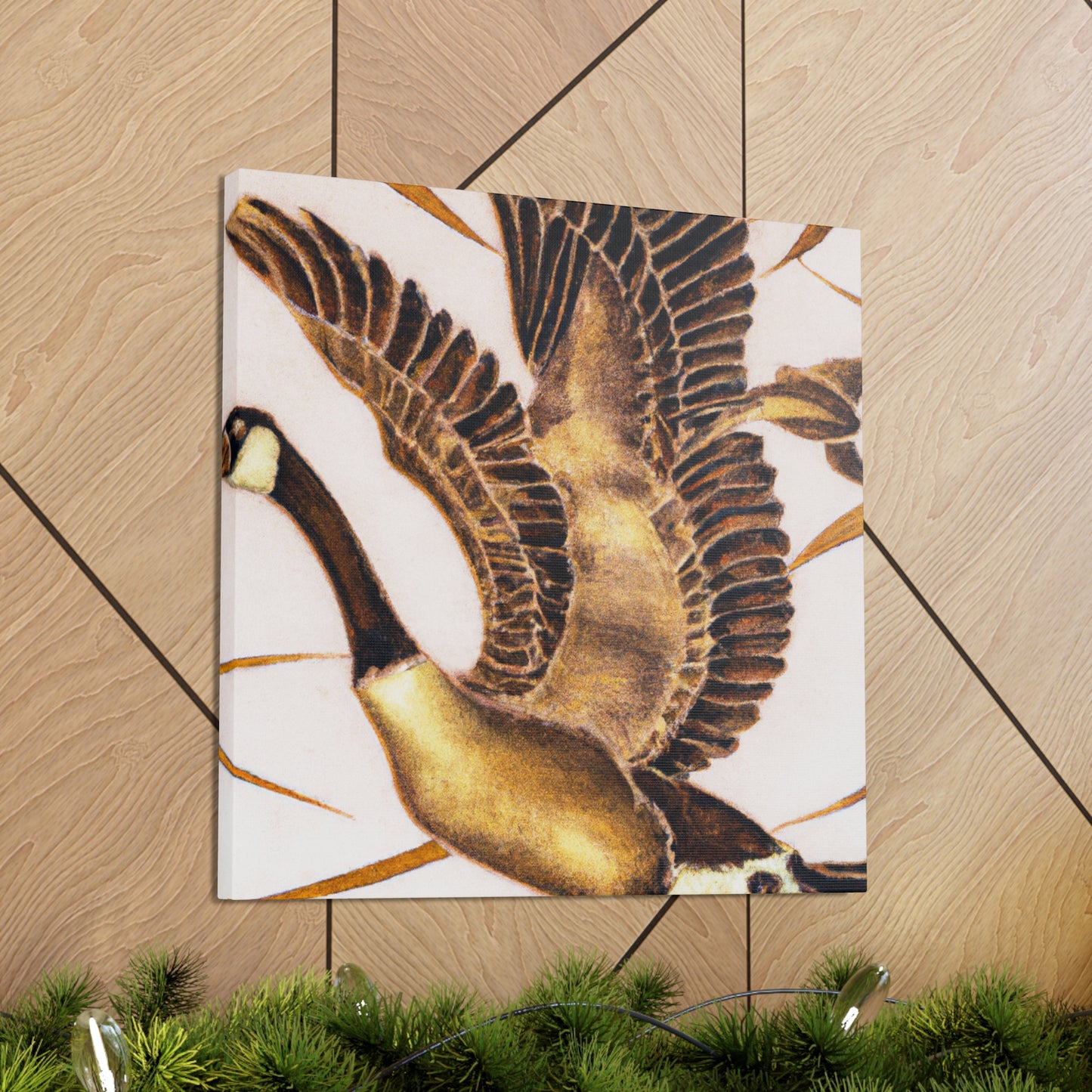 "Canada Goose in Flight" - Canvas