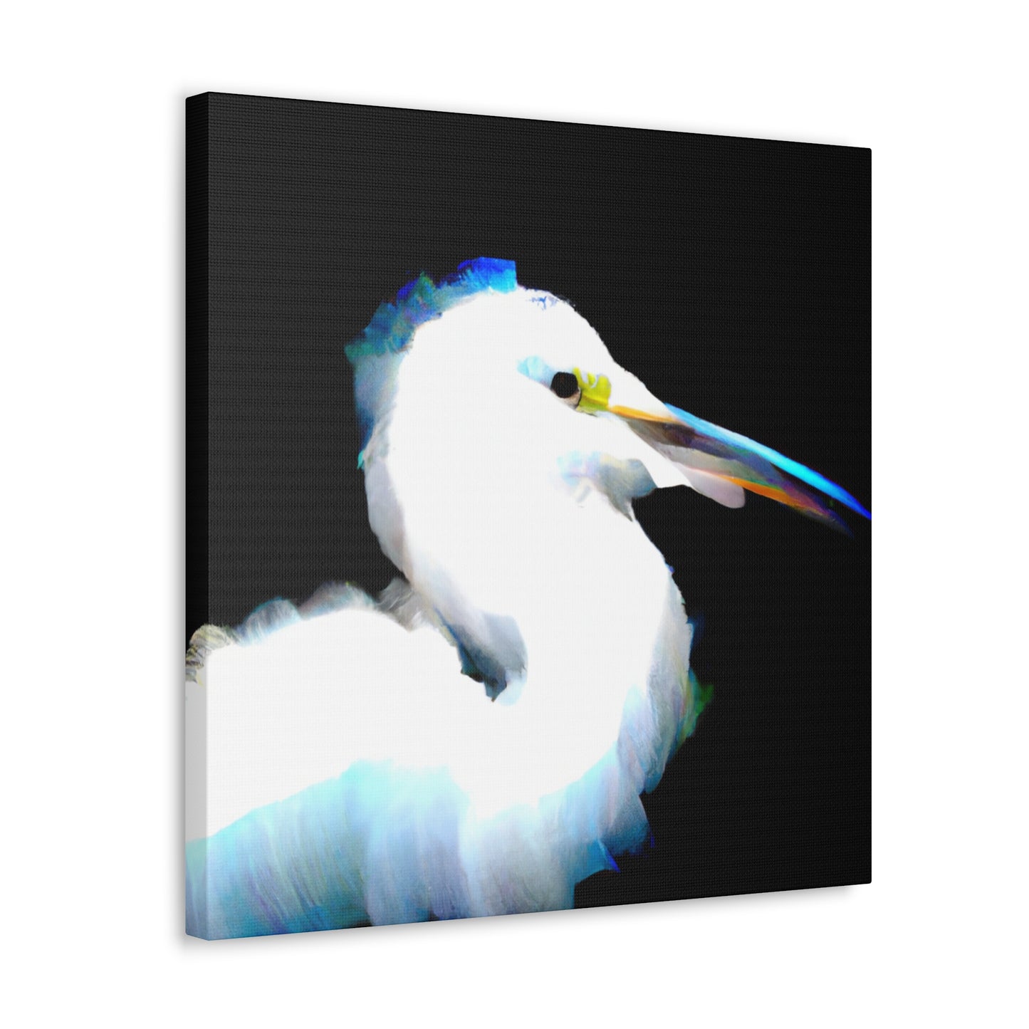 Snowy Egret Memory. - Canvas