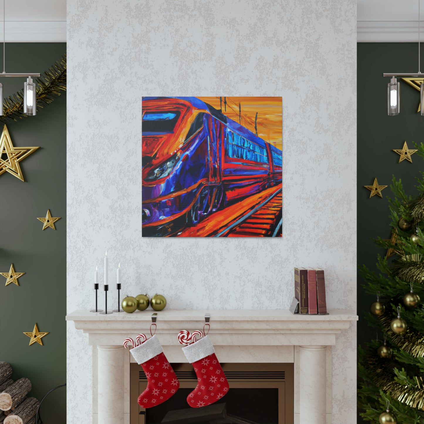 Train in Motion - Canvas