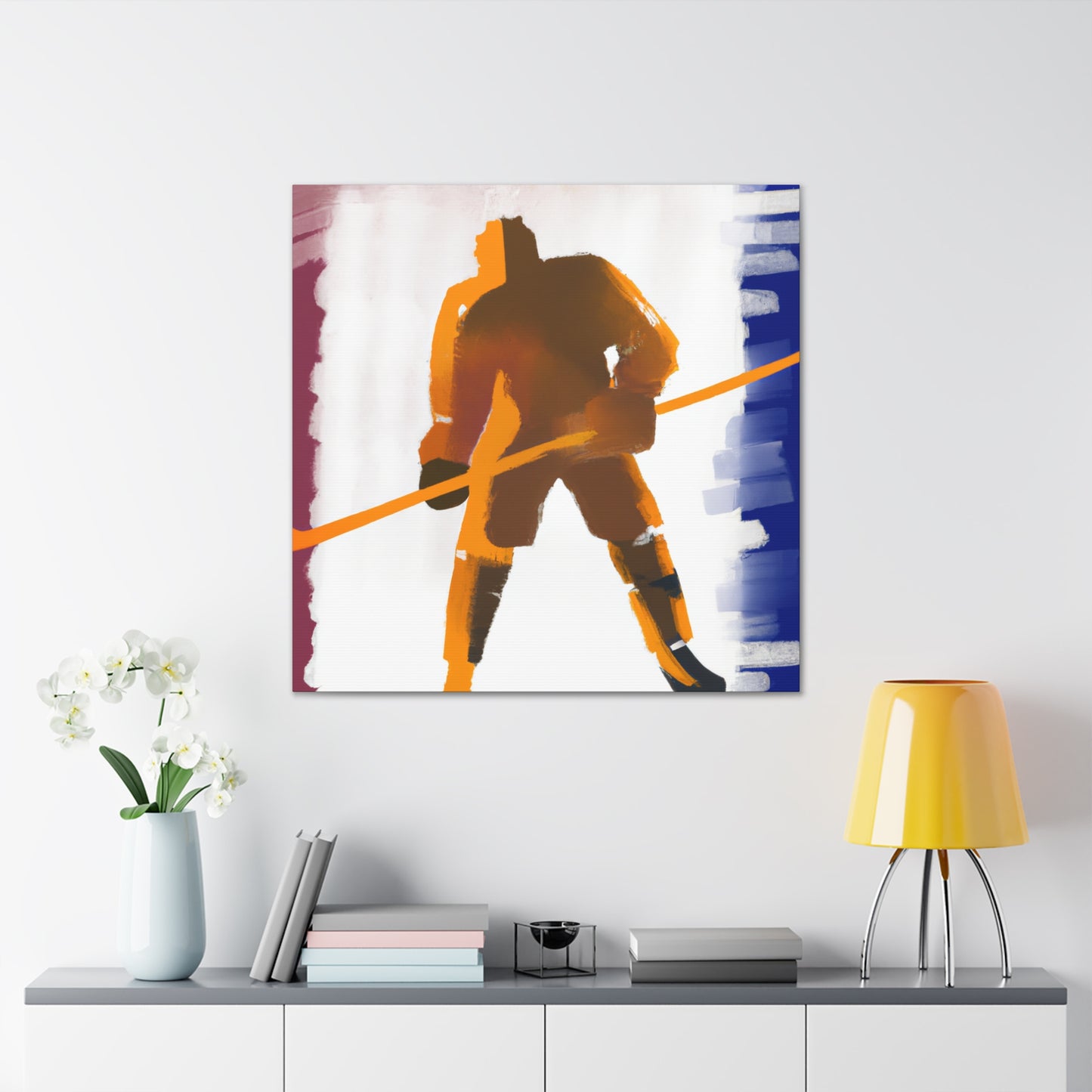 "Hockey on Ice" - Canvas