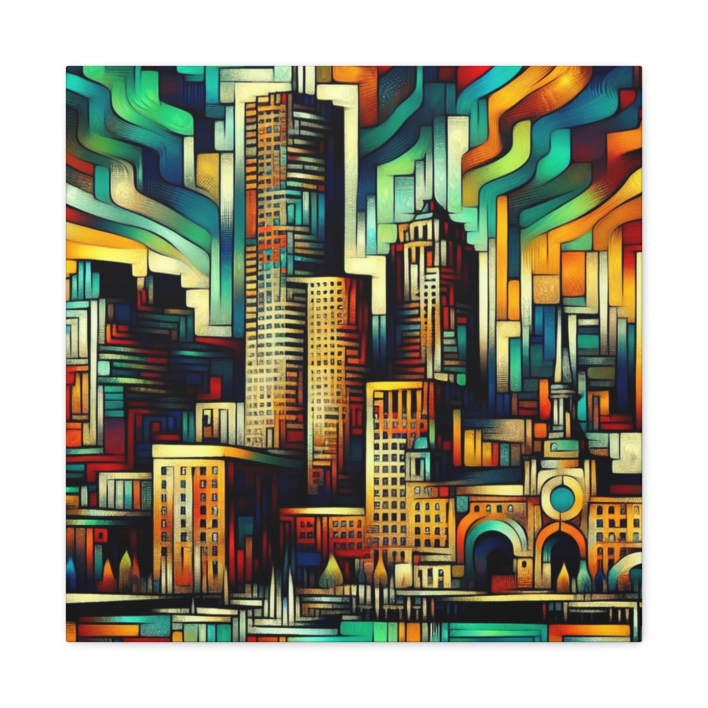 "Urban Hues Unleashed" - Canvas