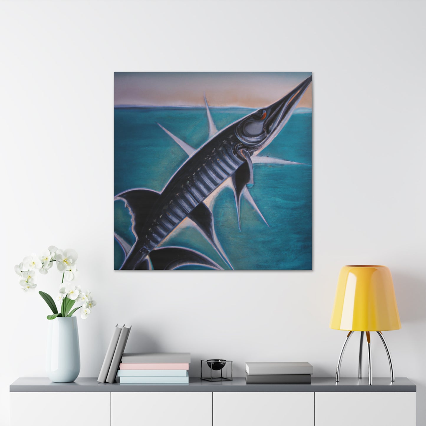 "Barracuda's Art Deco". - Canvas