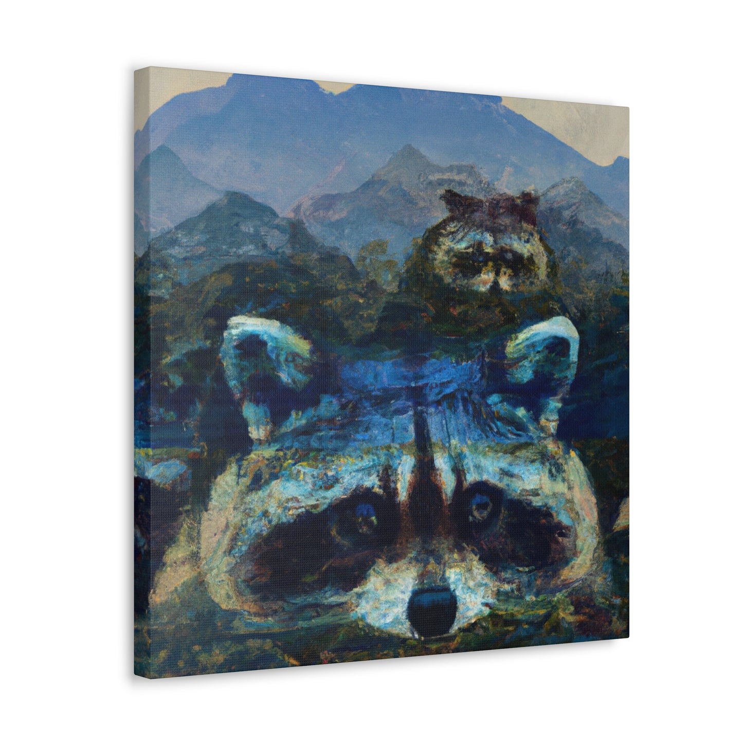 "Raccoon Illumination - Hyperrealism" - Canvas