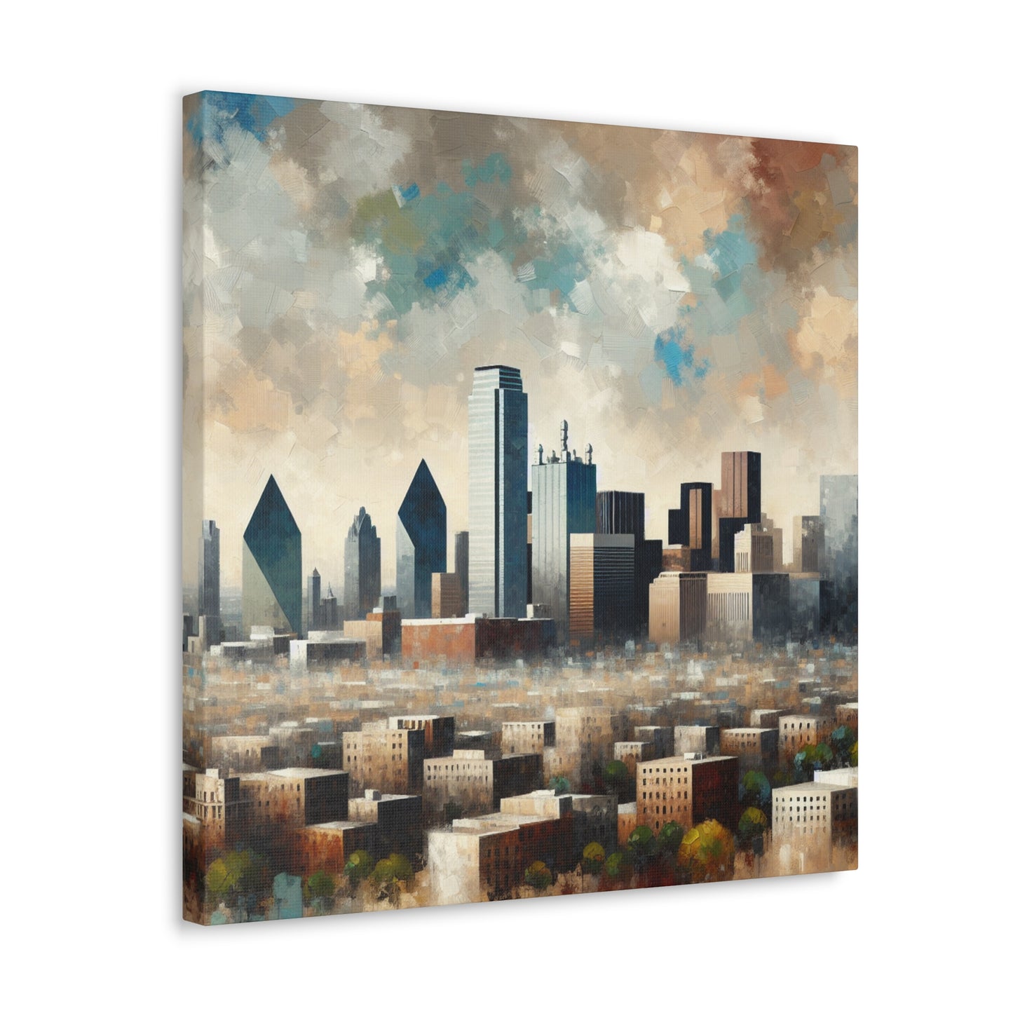 "Colorful Metropolis Unveiled" - Canvas